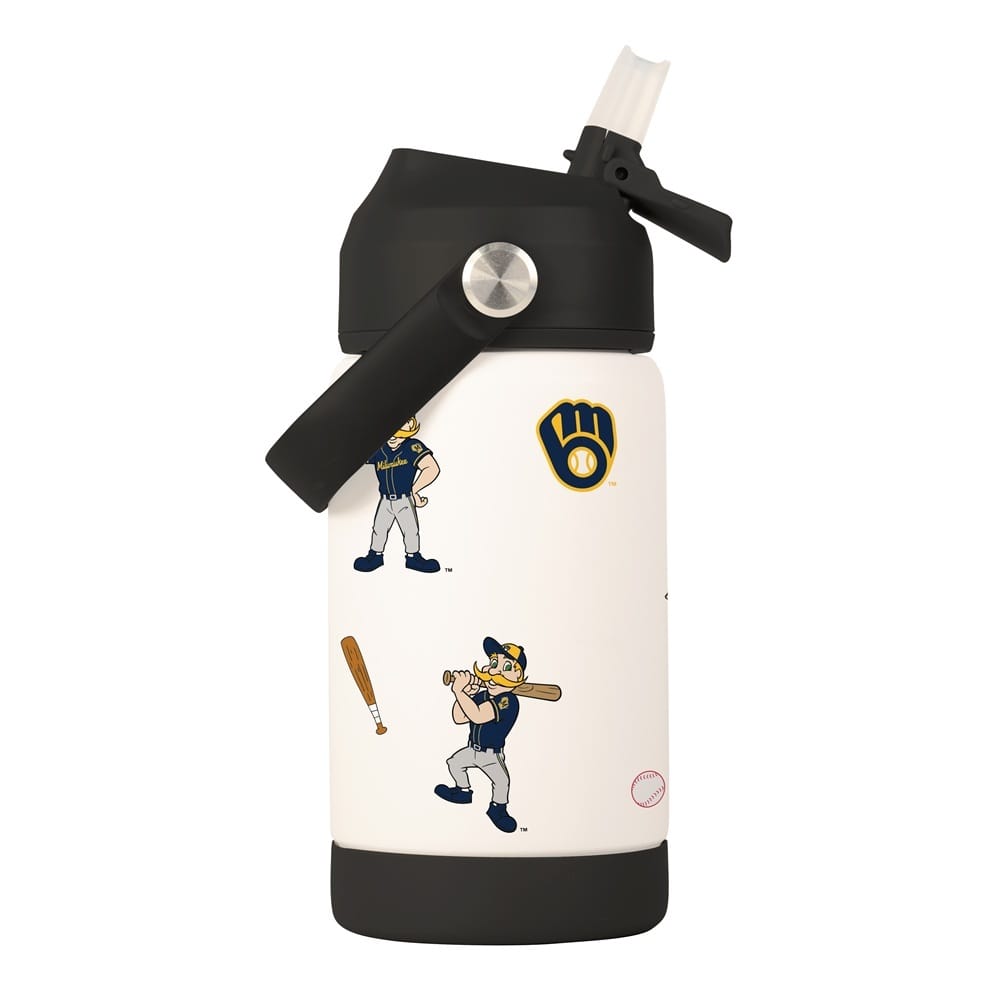 Milwaukee Brewers Kids Bottle 12oz Stainless Steel Mascot