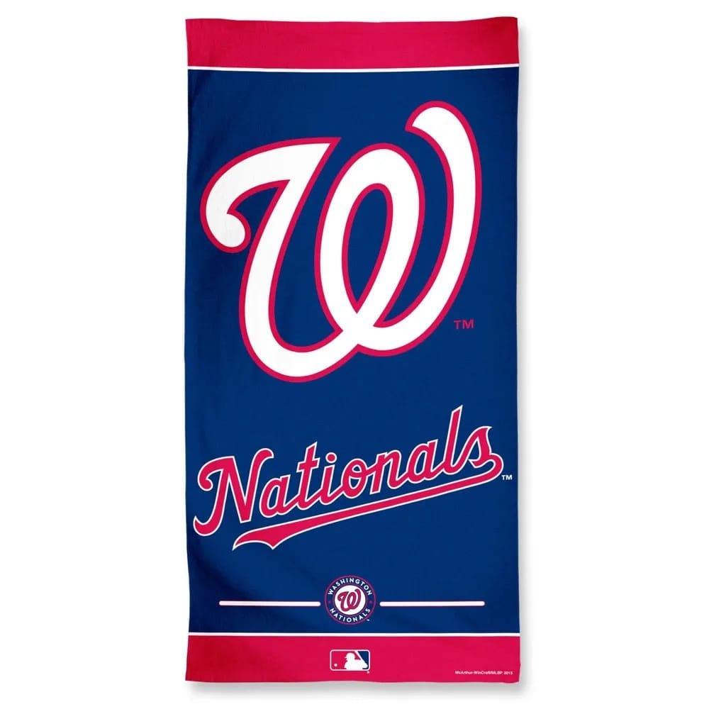 Washington Nationals Towel 30×60 Beach Style – Special Order