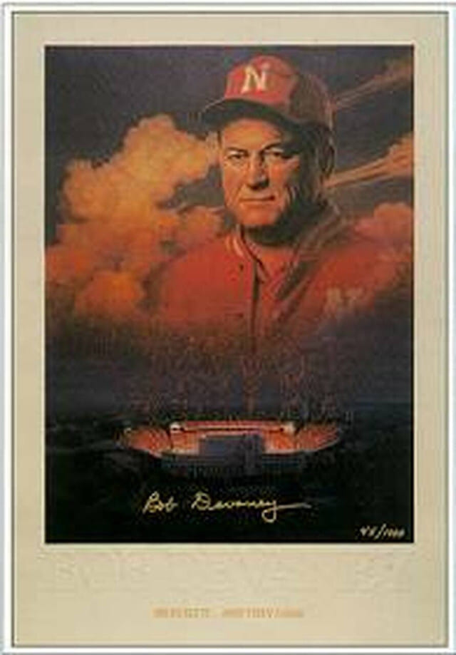 Bob Devaney Autographed Print (Unframed)