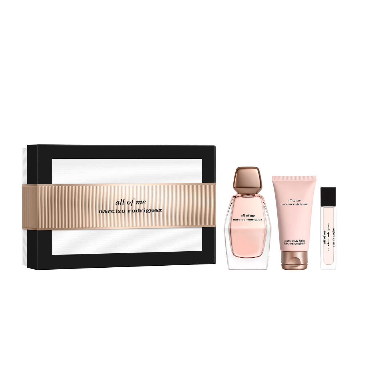Narciso rodriguez all of me 3 pcs set for women: 3 oz eau de parfum spray + 0.33 eau de parfum spray + 1.6 body lotion