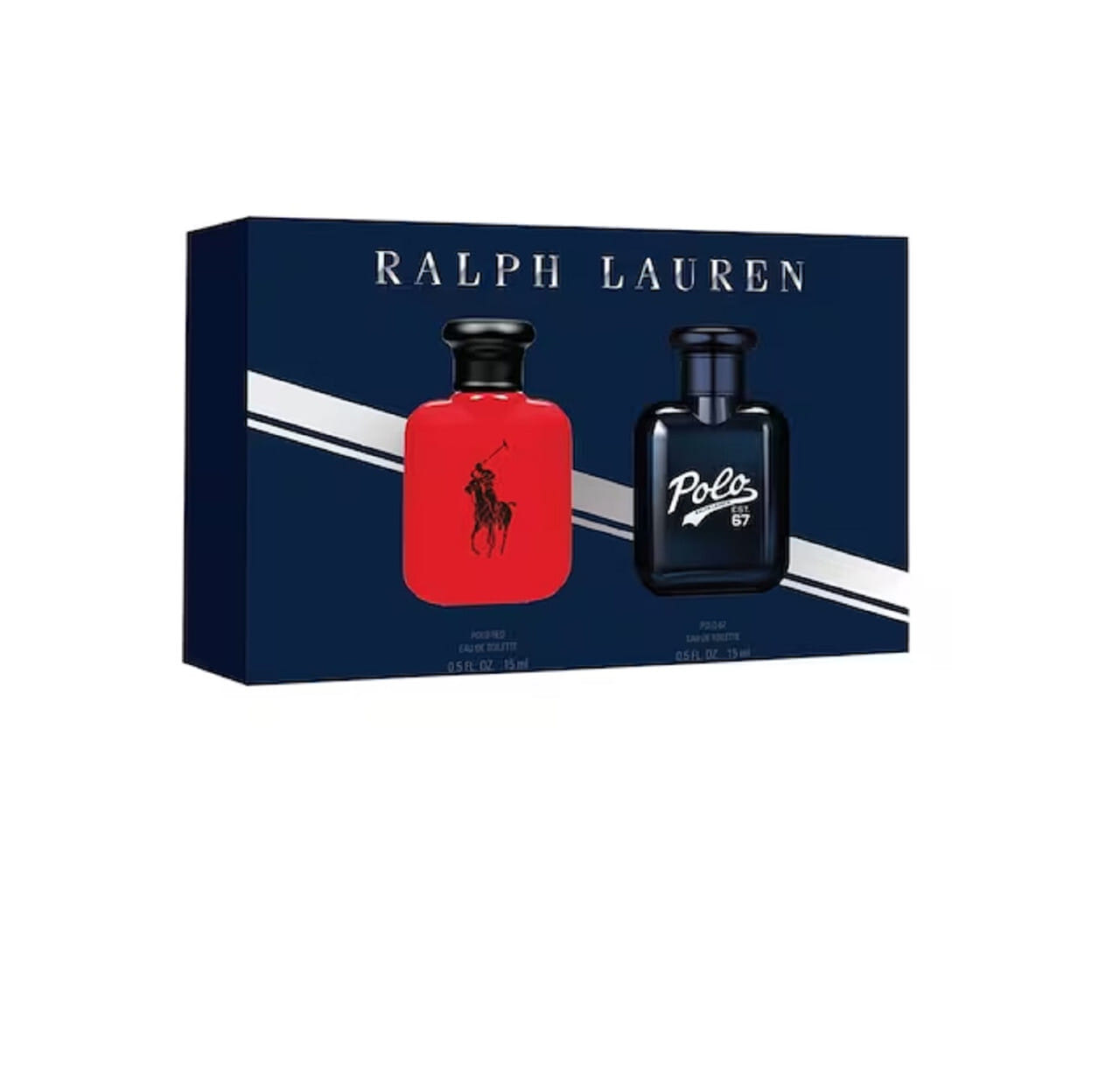 Polo 2 pcs set for men: polo red 0.5 eau de toilette + polo 67 0.5 eau de toilette