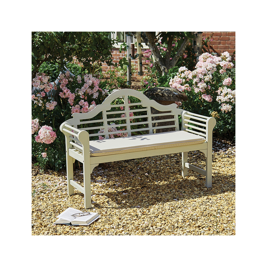 Lutyens Style Bench - White