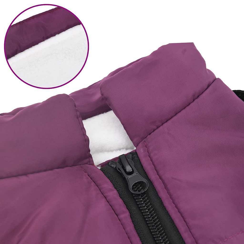 Dog Coat with Harness Waterproof Reflective Purple S | eBay